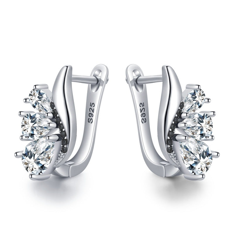 Classic Wings Shape Women's Drop-shaped Zircon