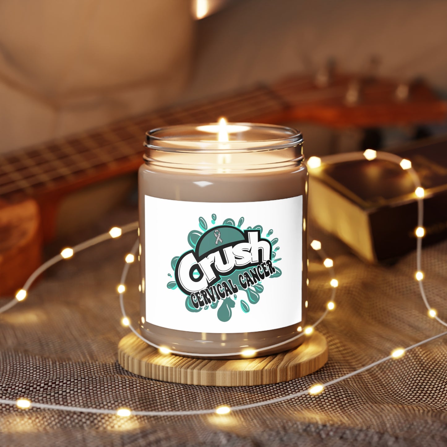 Crush Cervical Cancer Scented Candles, 9oz