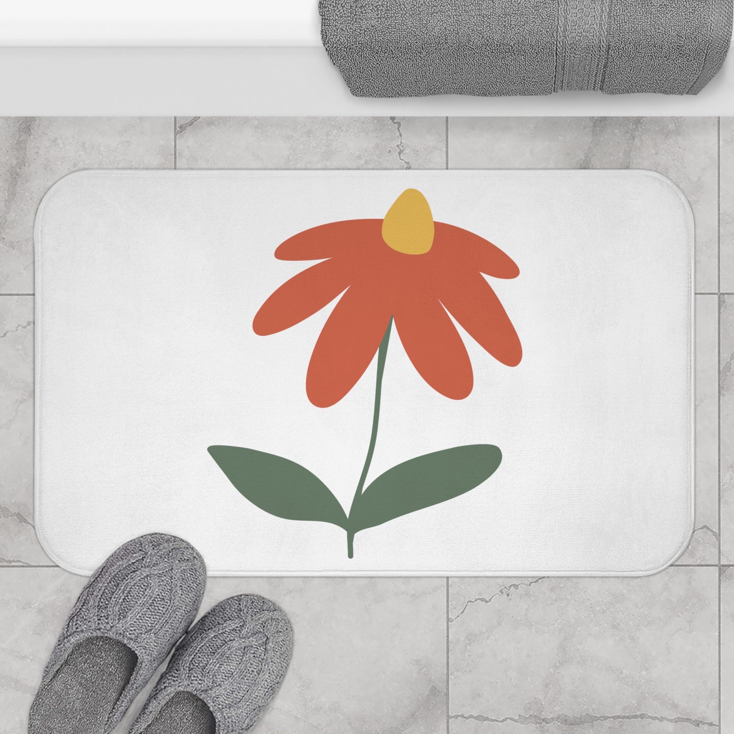 Flower Bath Mat