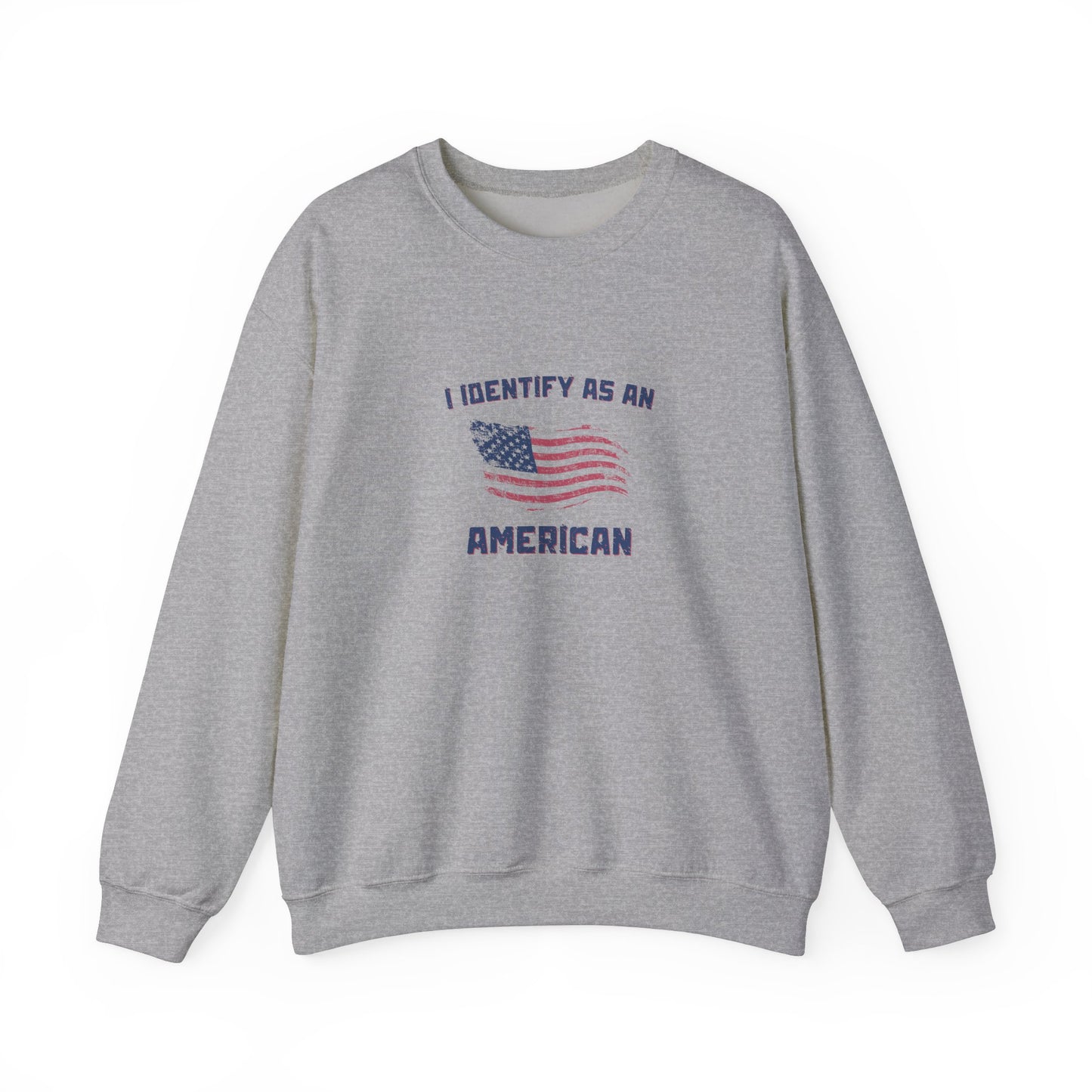 I Identify as American Unisex Heavy Blend™ Crewneck Sweatshirt