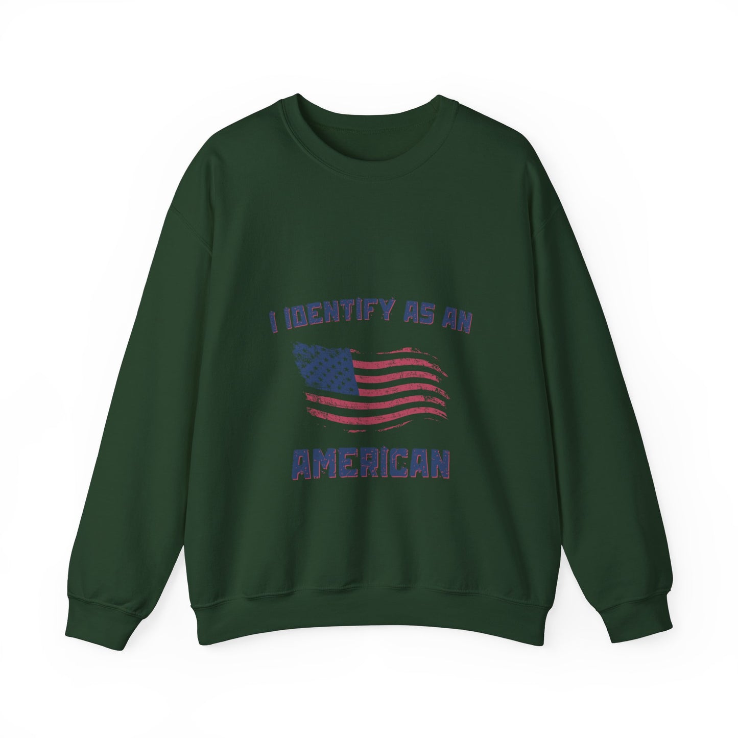 I Identify as American Unisex Heavy Blend™ Crewneck Sweatshirt