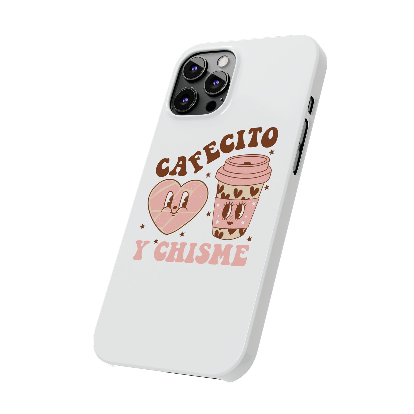 Cafecito Slim Phone Cases Spanish