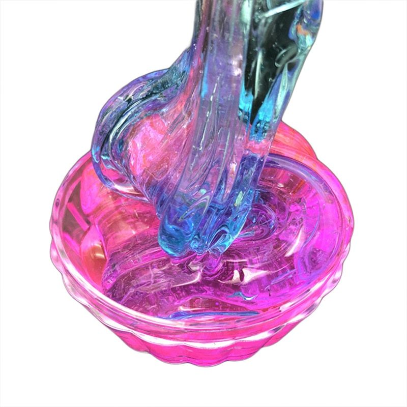 Color Matching Gradient Multicolor Crystal Mud Slime