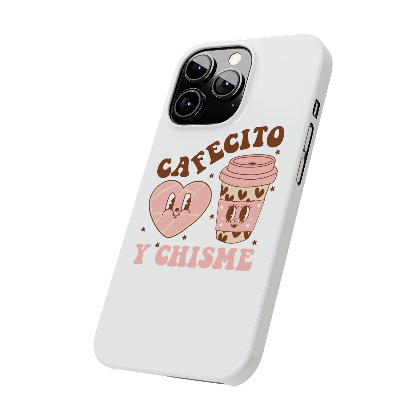 Cafecito Slim Phone Cases Spanish