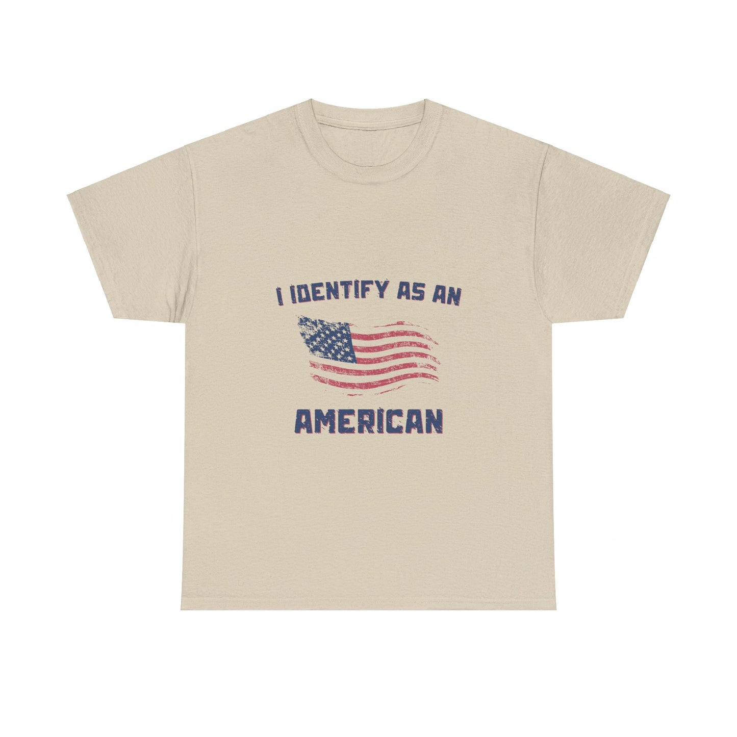 I Identify American Unisex Heavy Cotton Tee