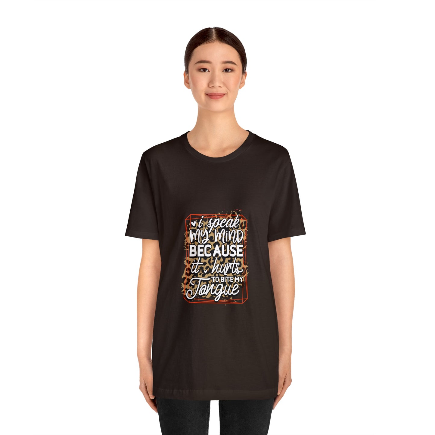 Speak My Mind Unisex Jersey Short Sleeve Tee