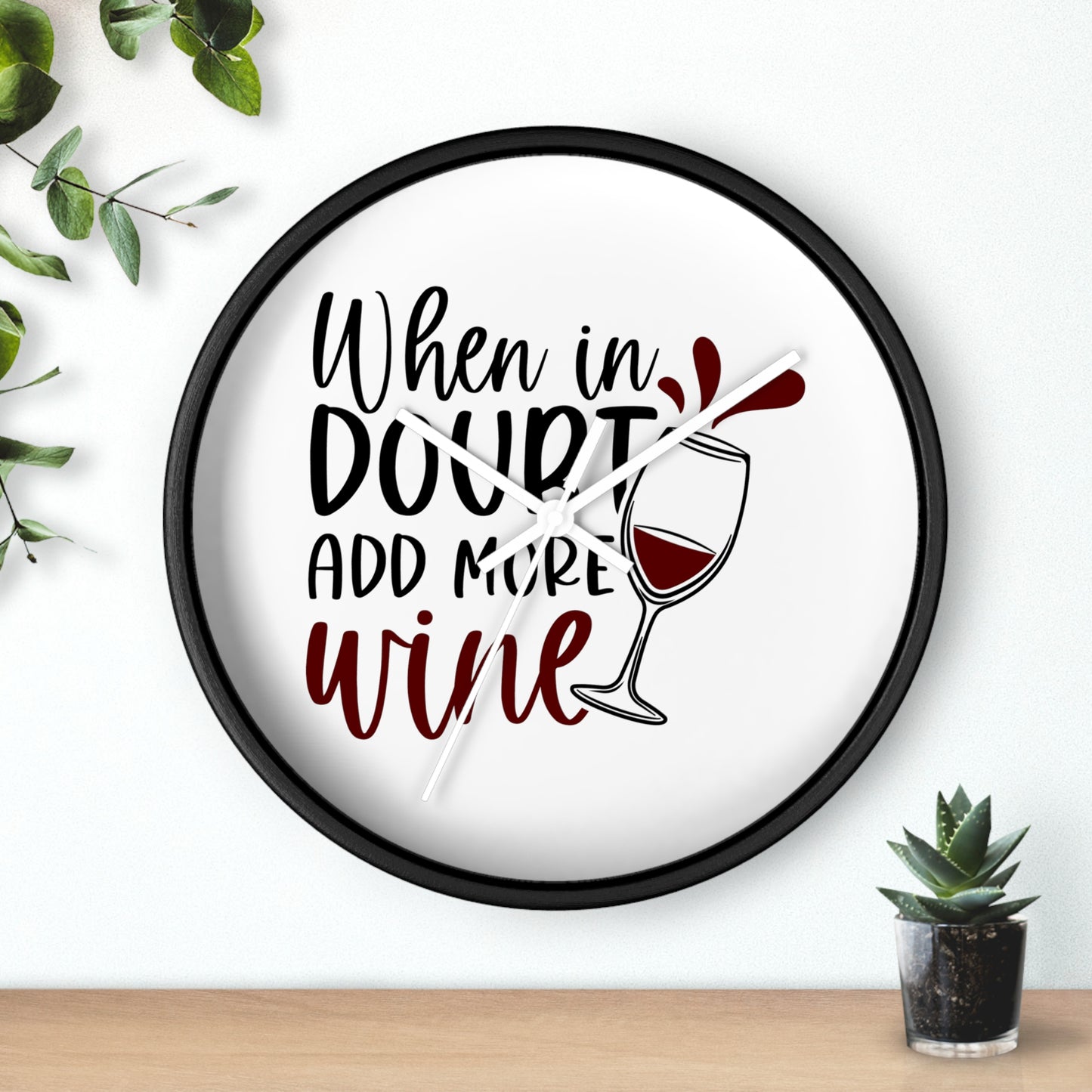 ....Add Wine Wall Clock