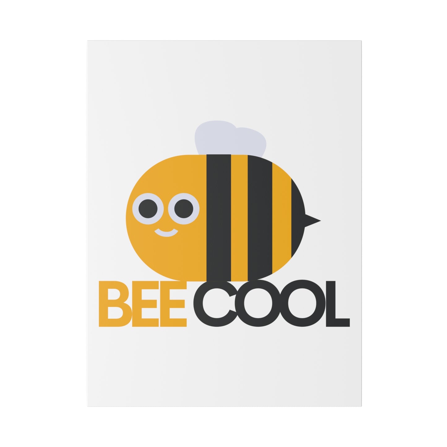 Bee Cool Matte Canvas, Stretched, 0.75"