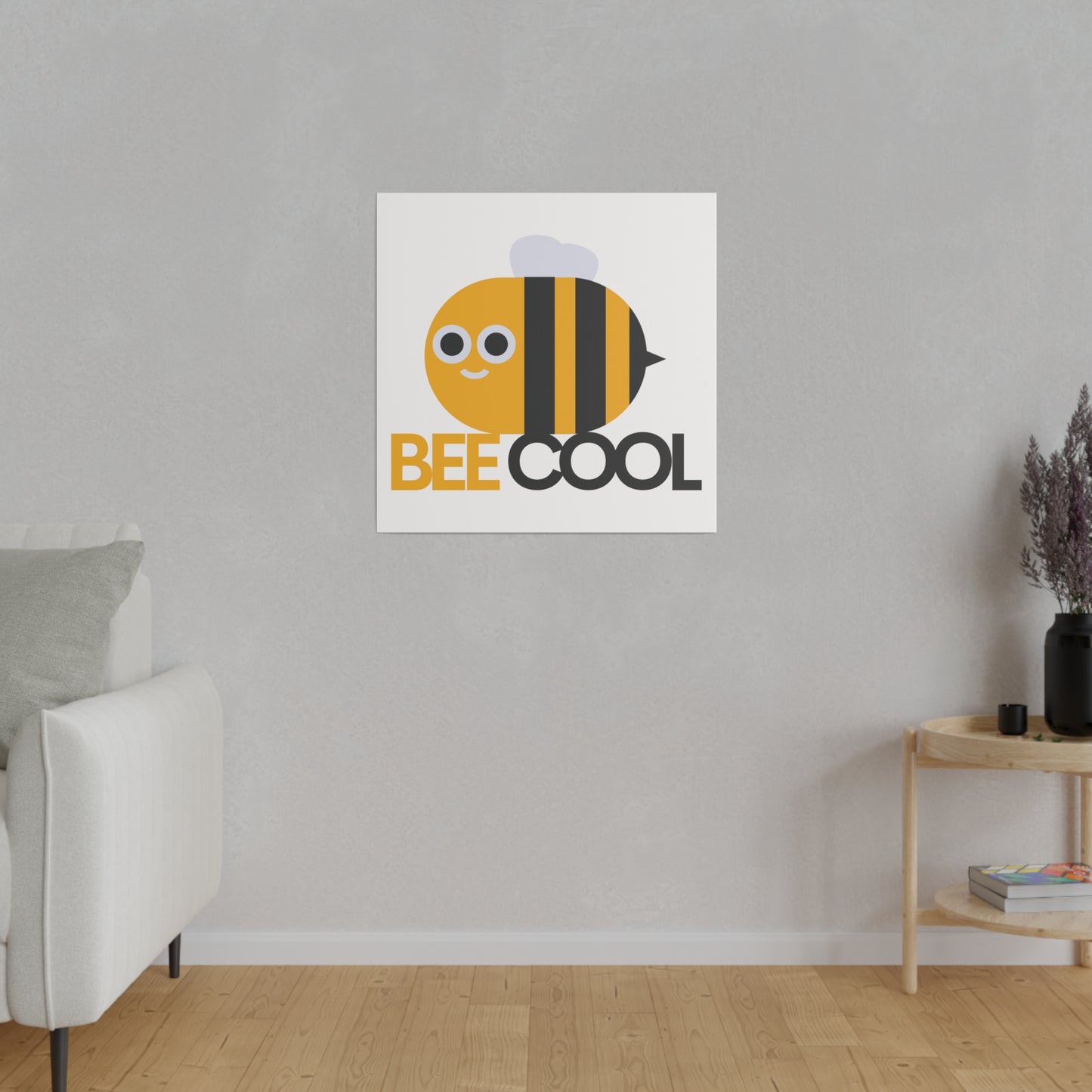 Bee Cool Matte Canvas, Stretched, 0.75"