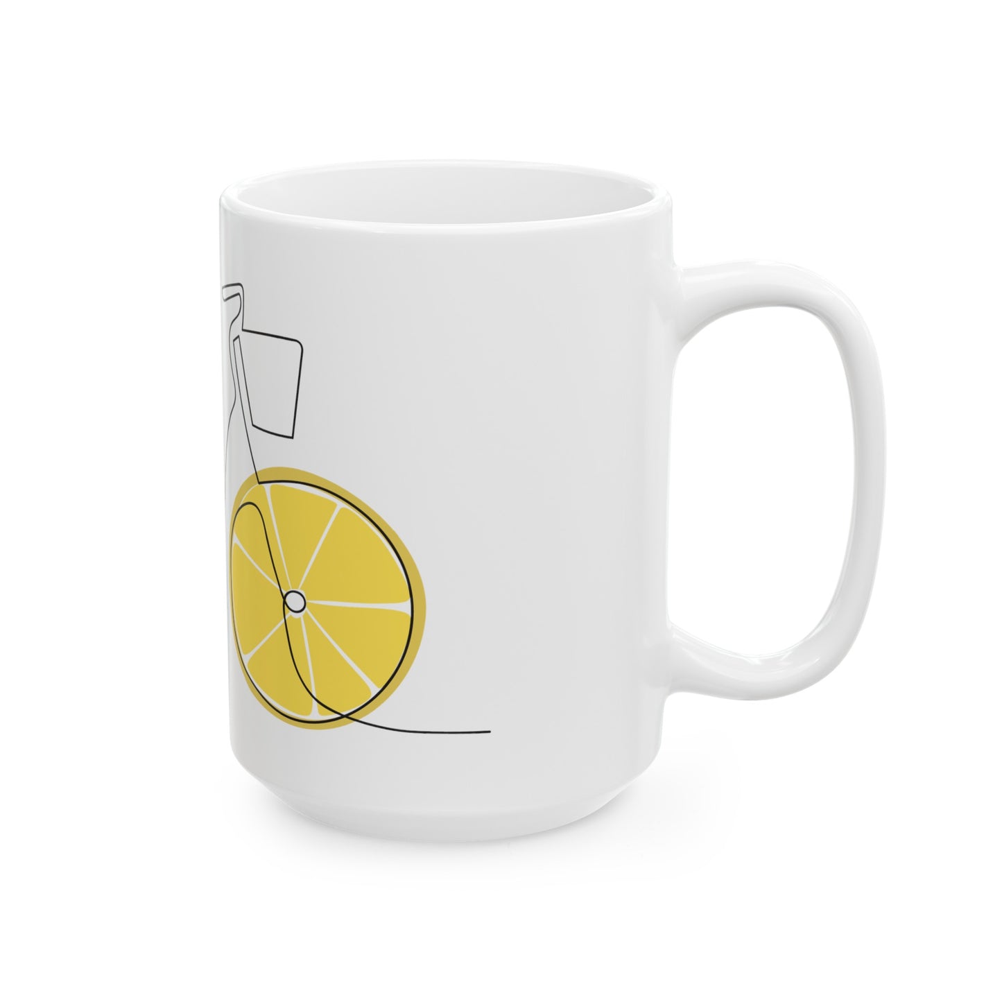 Lemon Wheels Ceramic Mug, (11oz, 15oz)