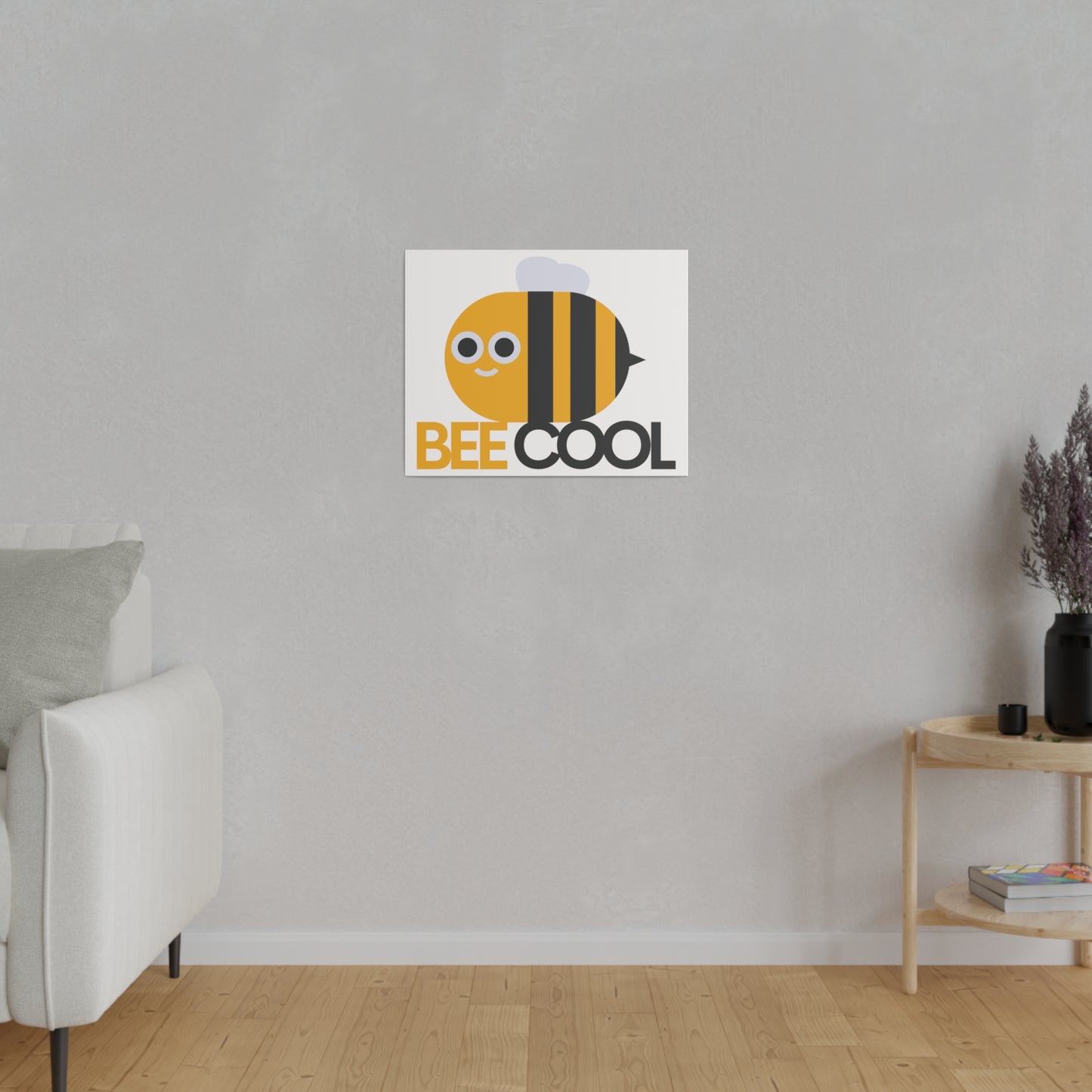 Bee Cool Matte Canvas, Stretched, 0.75"