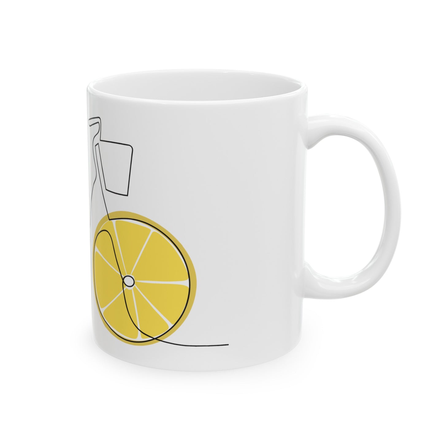 Lemon Wheels Ceramic Mug, (11oz, 15oz)