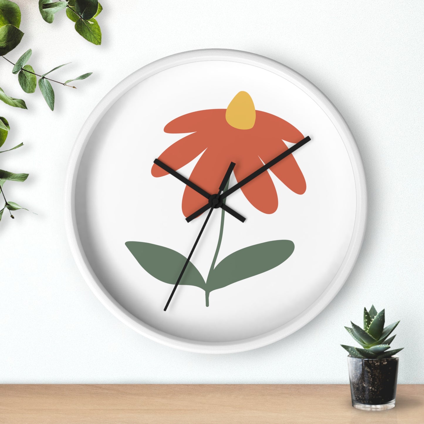 Flower Wall Clock