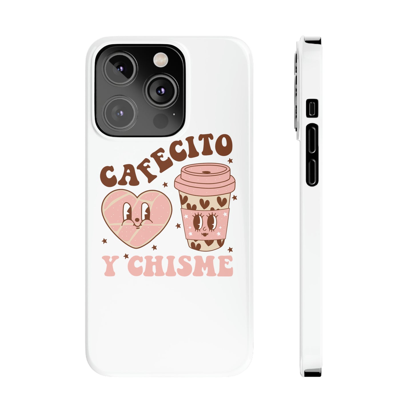 Cafecito Slim Phone Cases Spanish