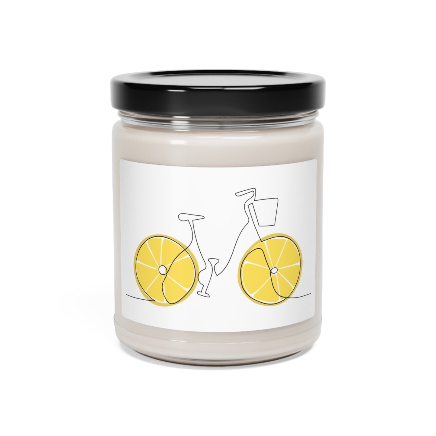 Lemon Wheel Bike Scented Soy Candle, 9oz