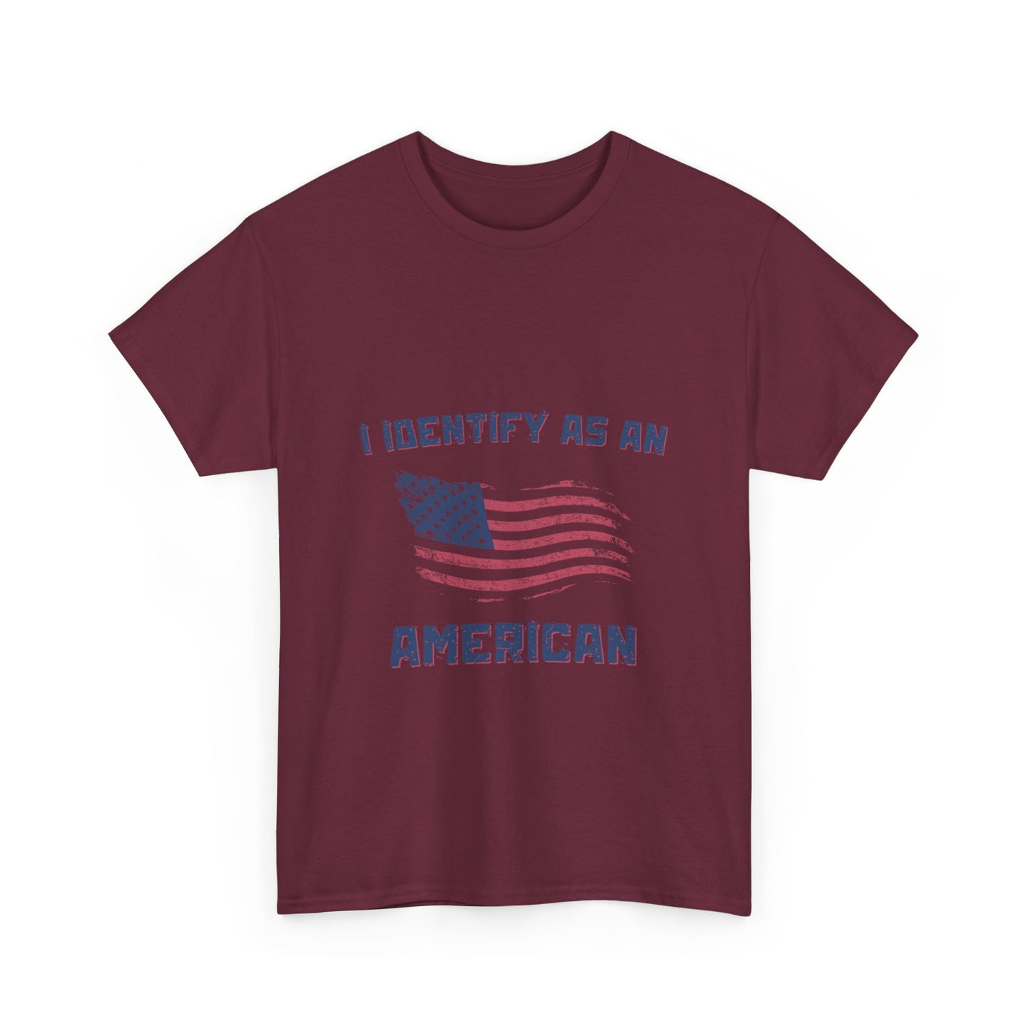 I Identify American Unisex Heavy Cotton Tee