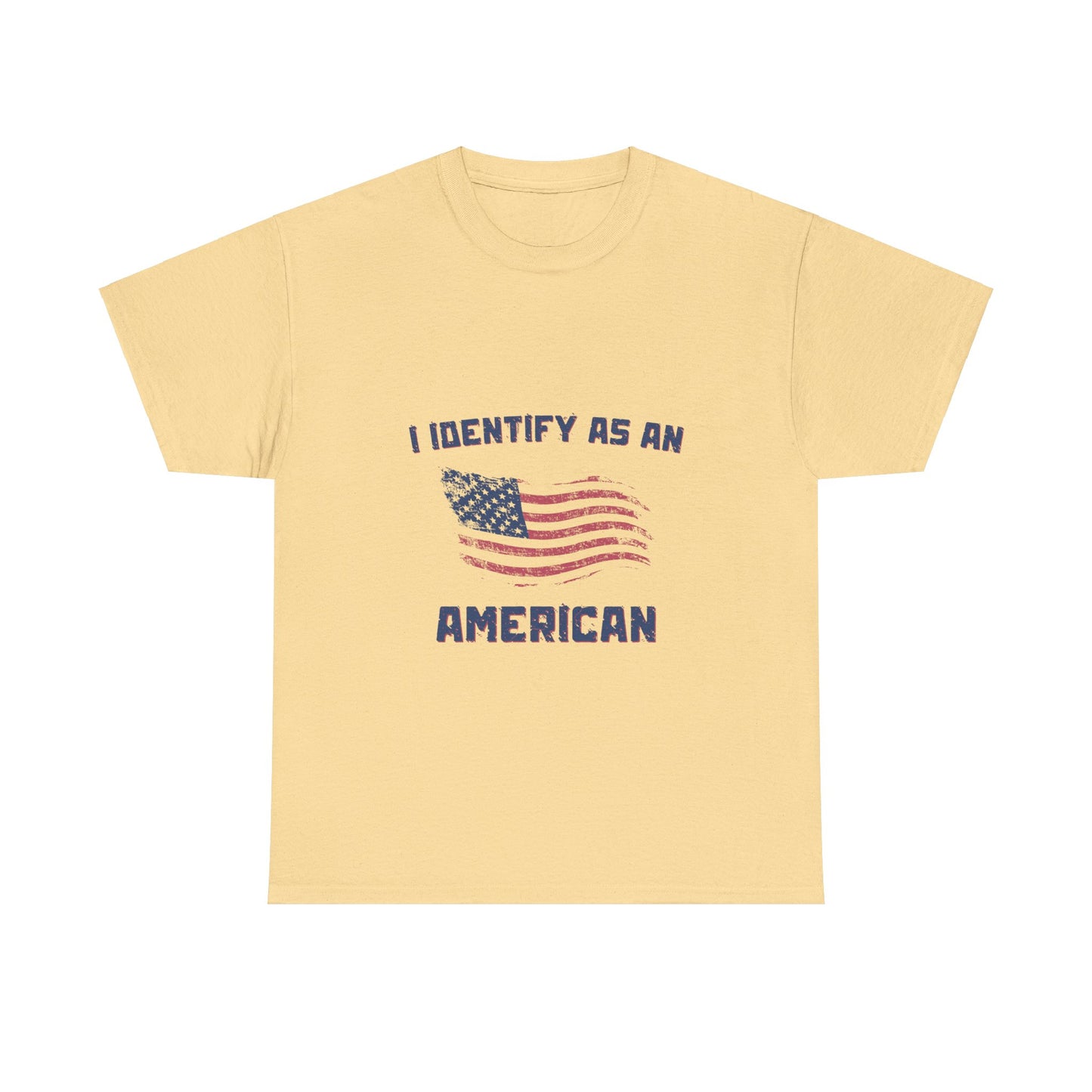 I Identify American Unisex Heavy Cotton Tee