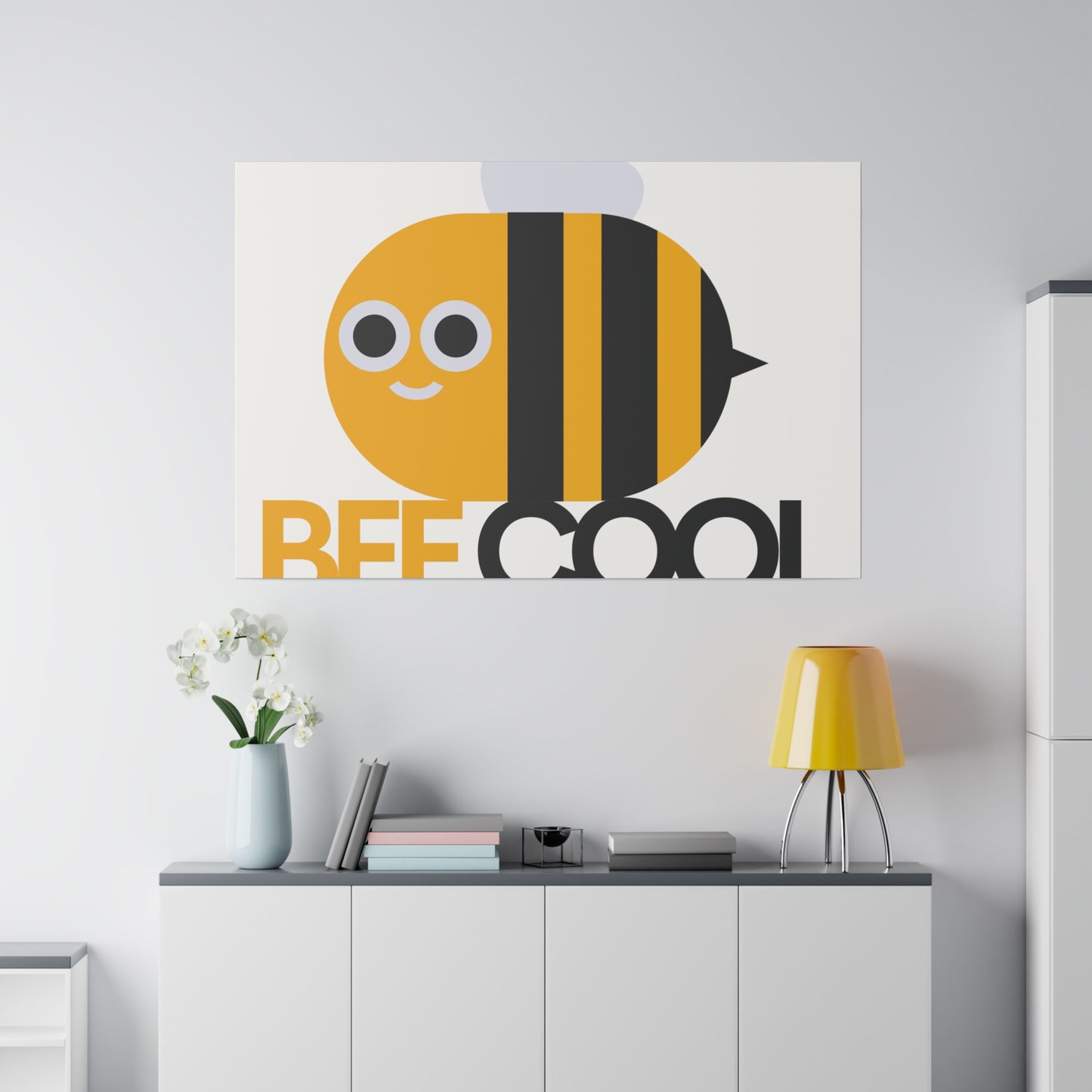 Bee Cool Matte Canvas, Stretched, 0.75"