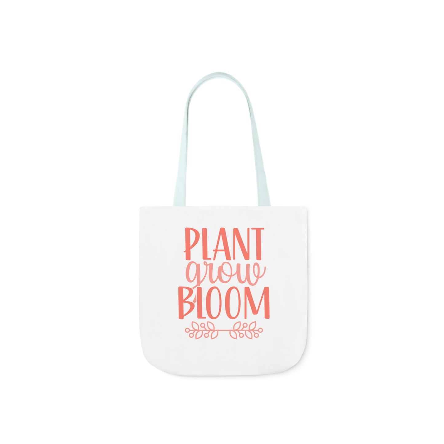 Plant Grow Bloom Spring Canvas Tote Bag, 5-Color Straps