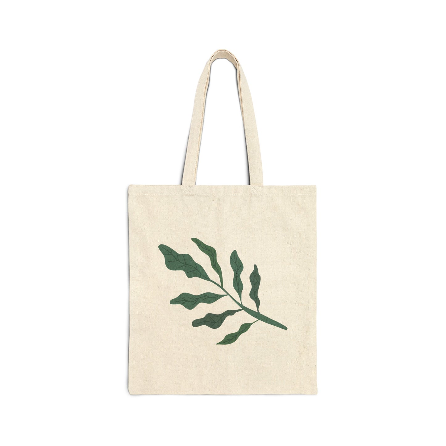 Leaf stem Cotton Canvas Tote Bag