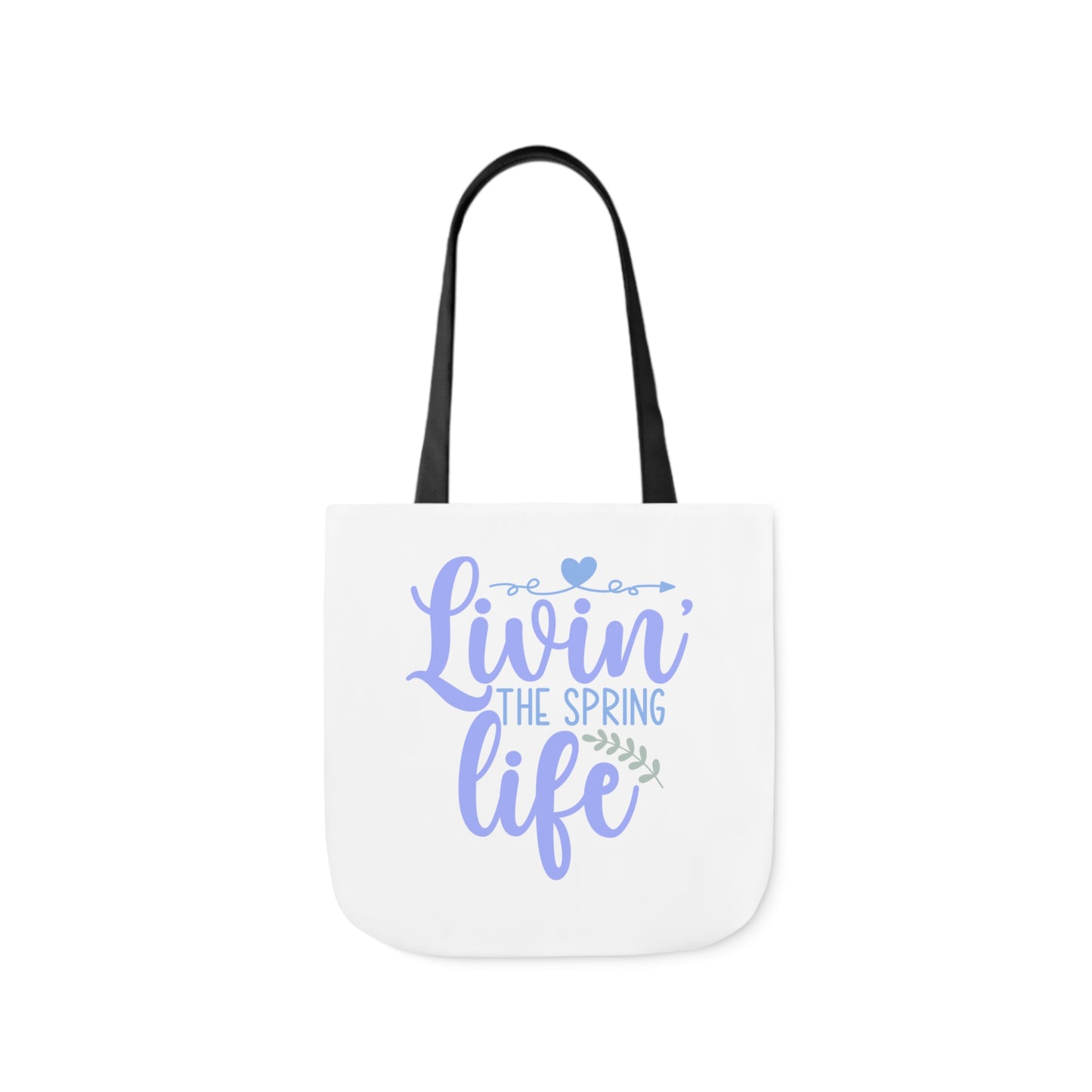 Livin' The Spring Life Canvas Tote Bag, 5-Color Straps