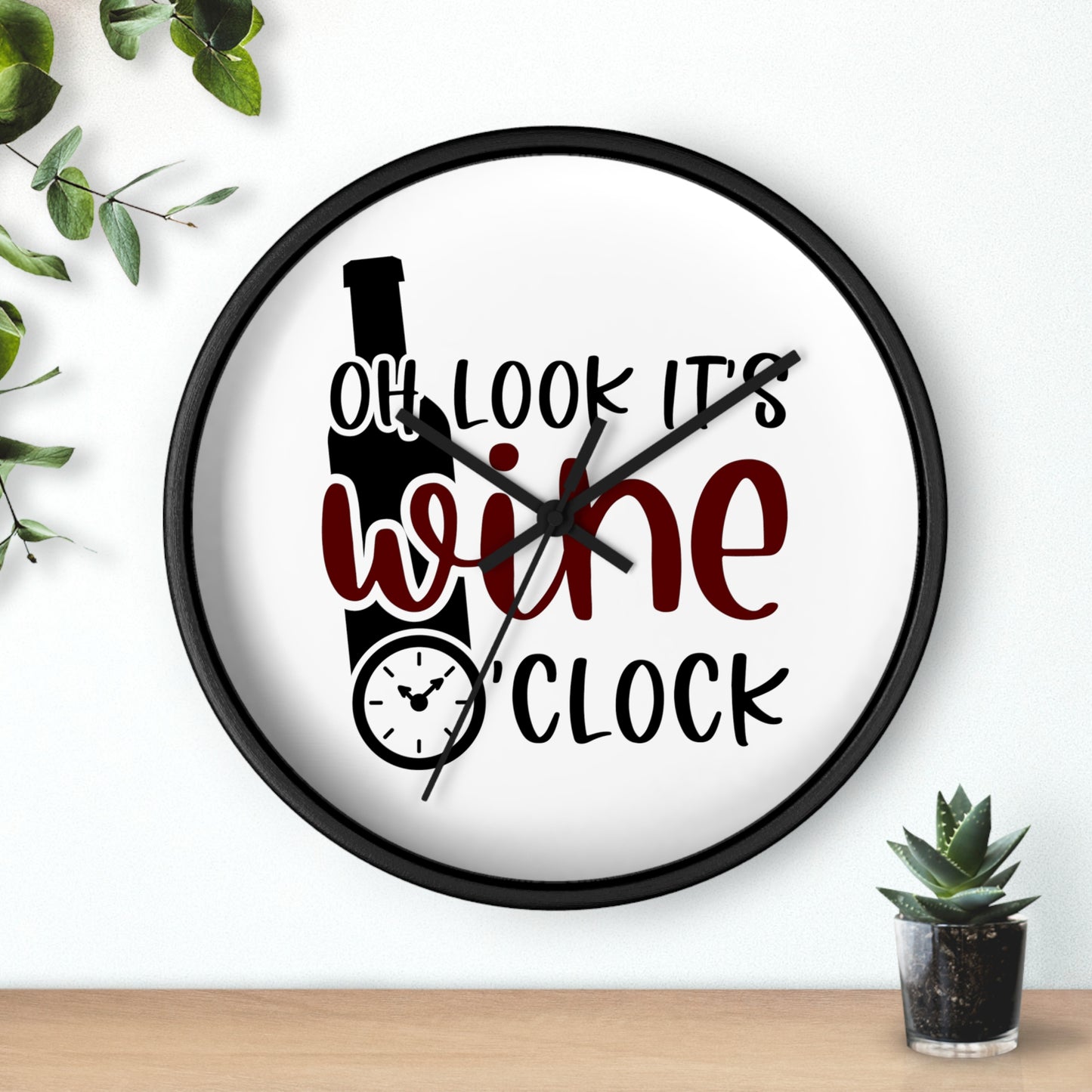 Wine O'Clock Wall Clock