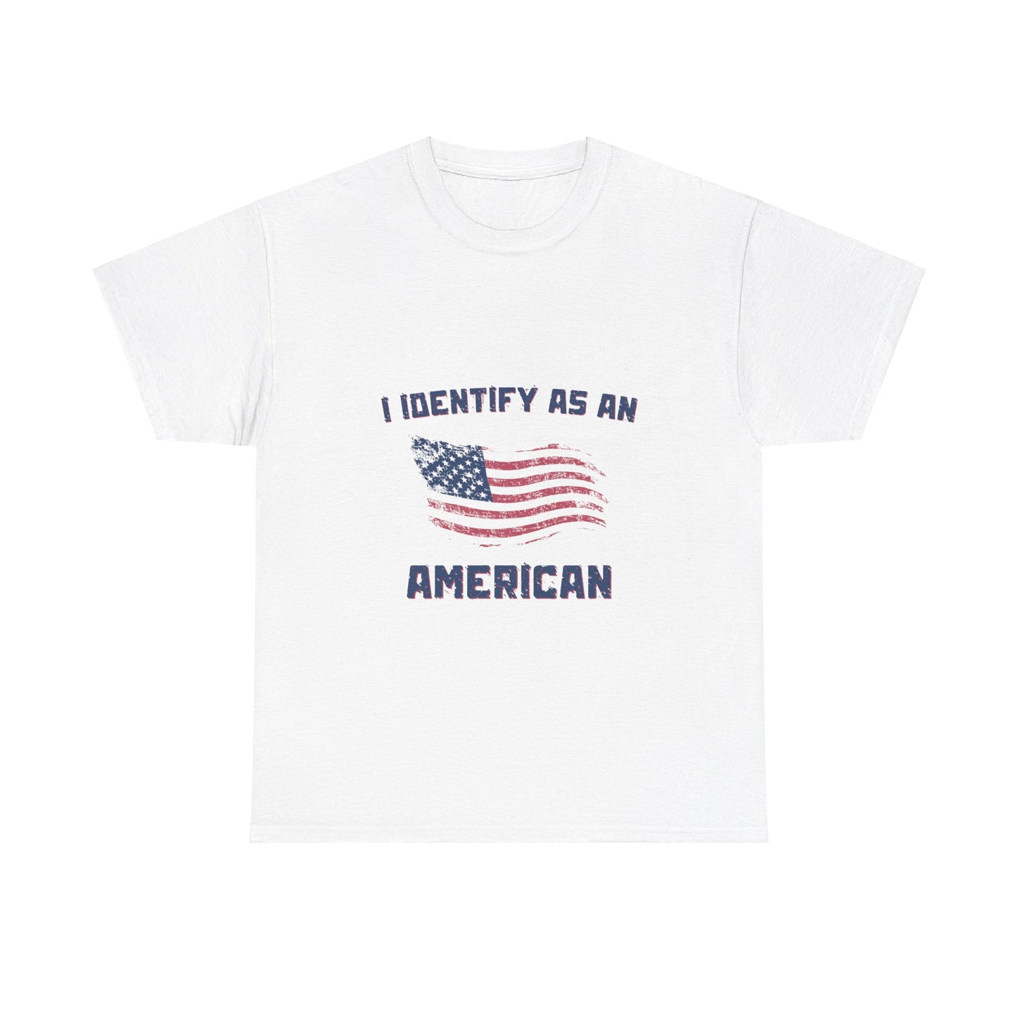 I Identify American Unisex Heavy Cotton Tee