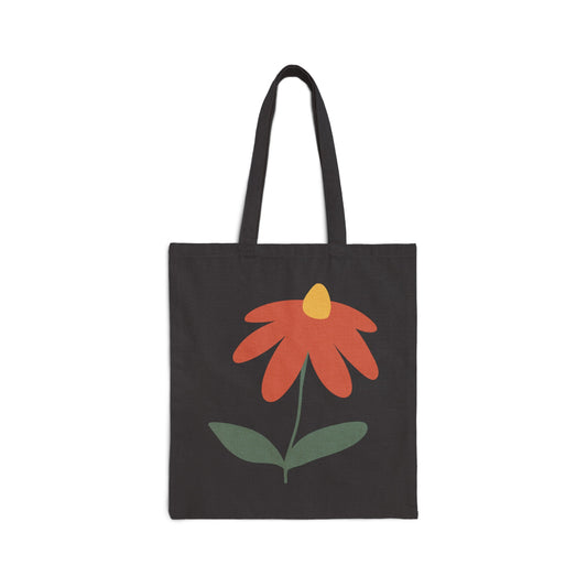 Flower Cotton Canvas Tote Bag