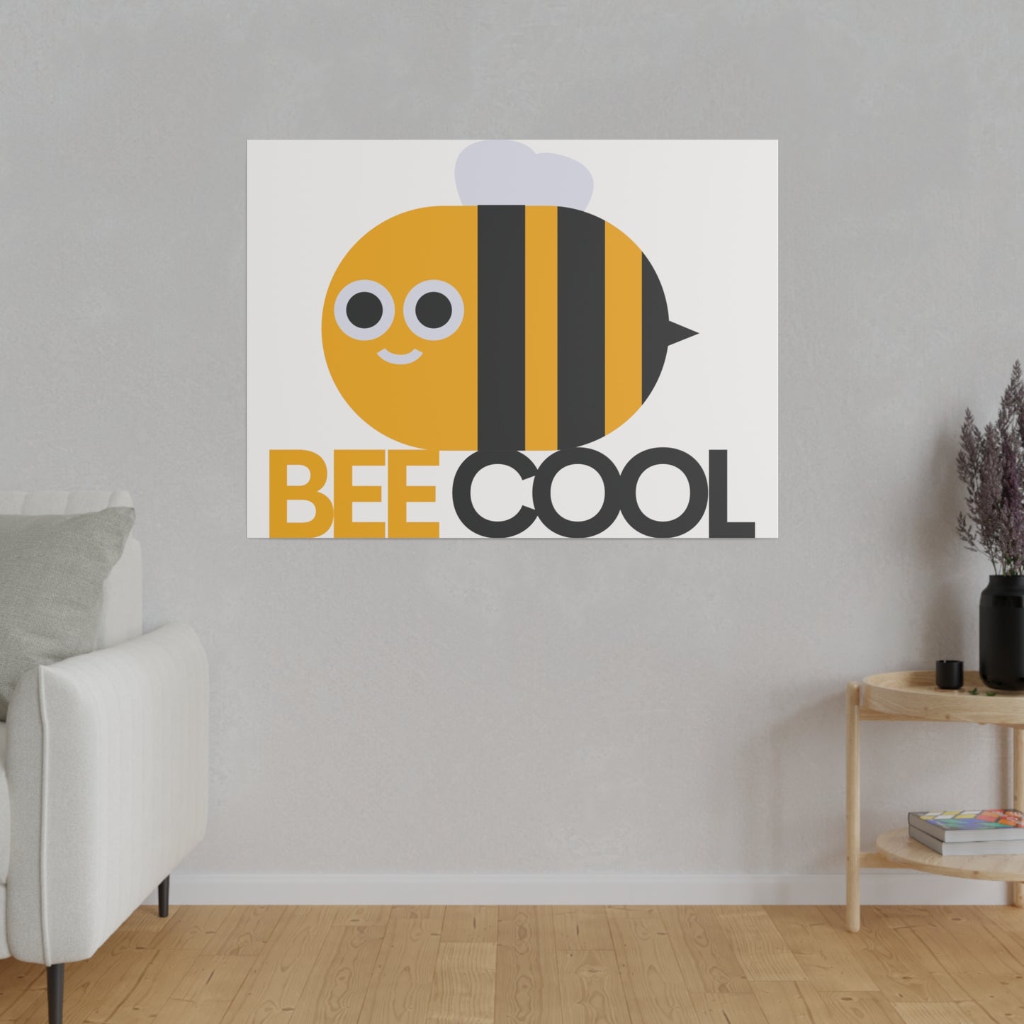 Bee Cool Matte Canvas, Stretched, 0.75"