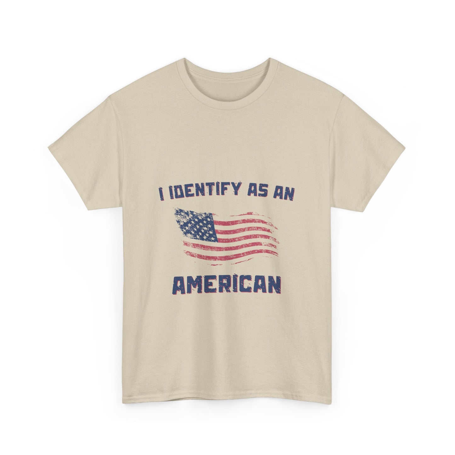 I Identify American Unisex Heavy Cotton Tee