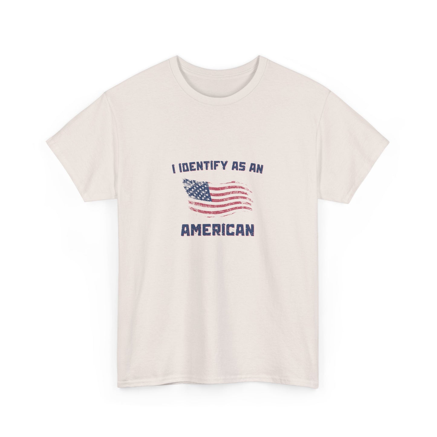 I Identify American Unisex Heavy Cotton Tee