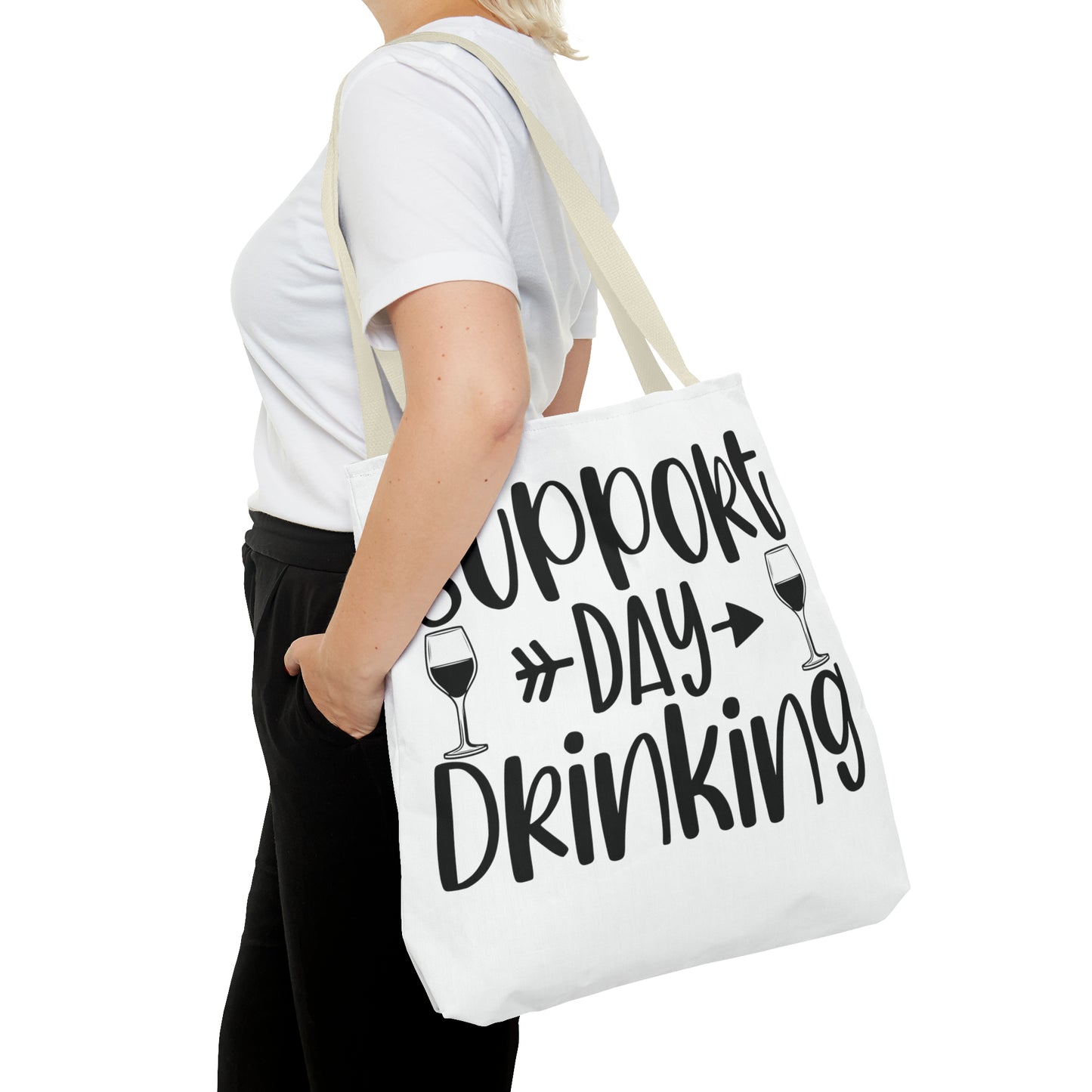 Support Day Drinking Tote Bag (AOP)