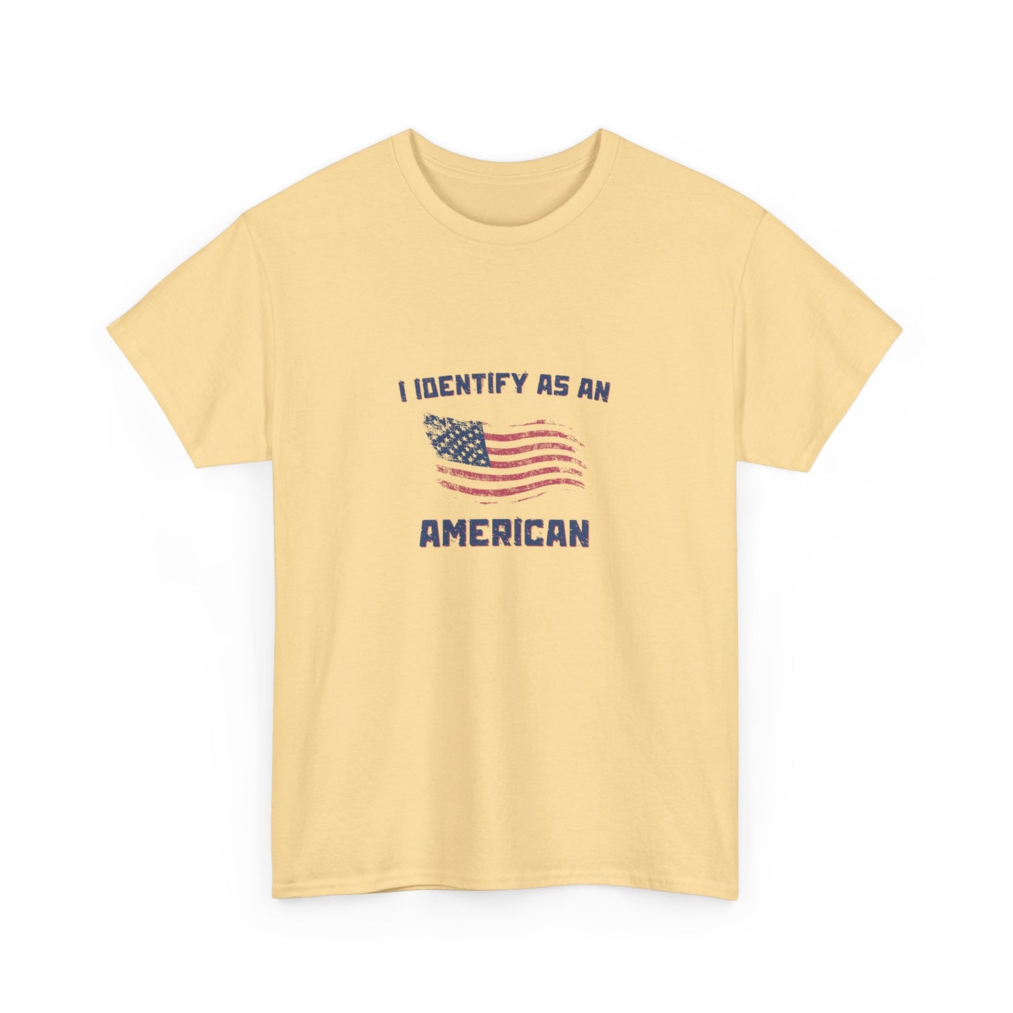 I Identify American Unisex Heavy Cotton Tee