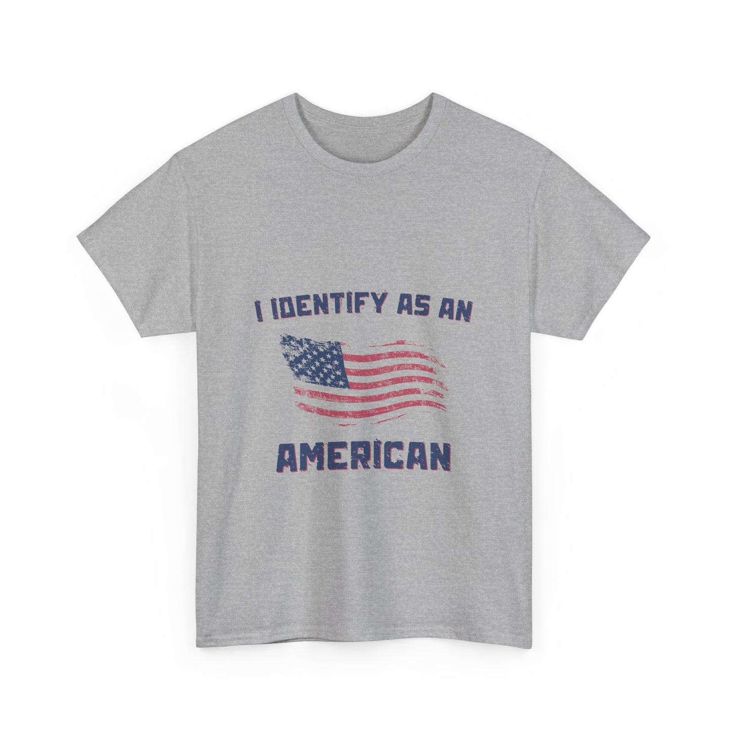 I Identify American Unisex Heavy Cotton Tee