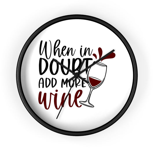 ....Add Wine Wall Clock