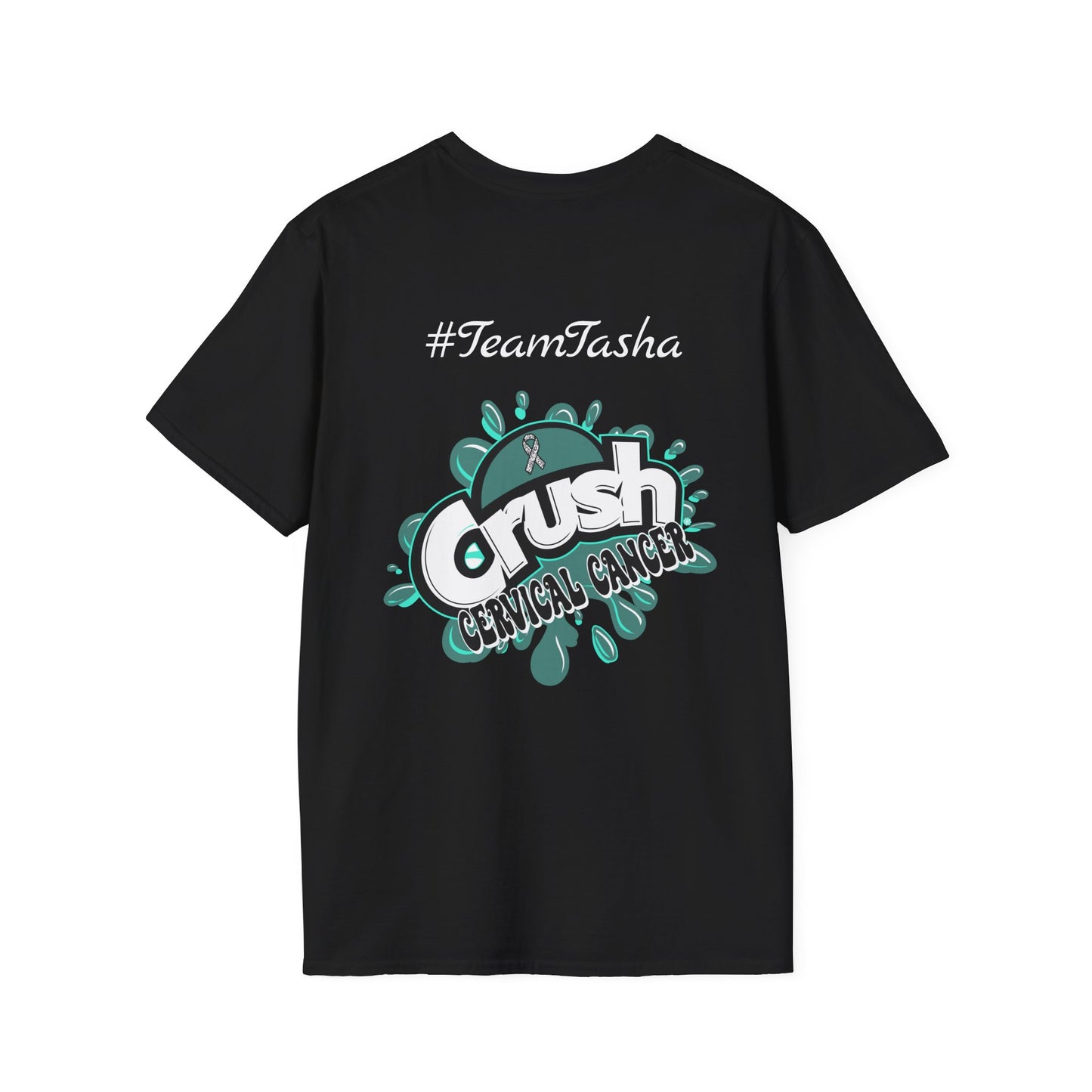 Crush Cervical Cancer #Team Tasha Unisex Softstyle T-Shirt