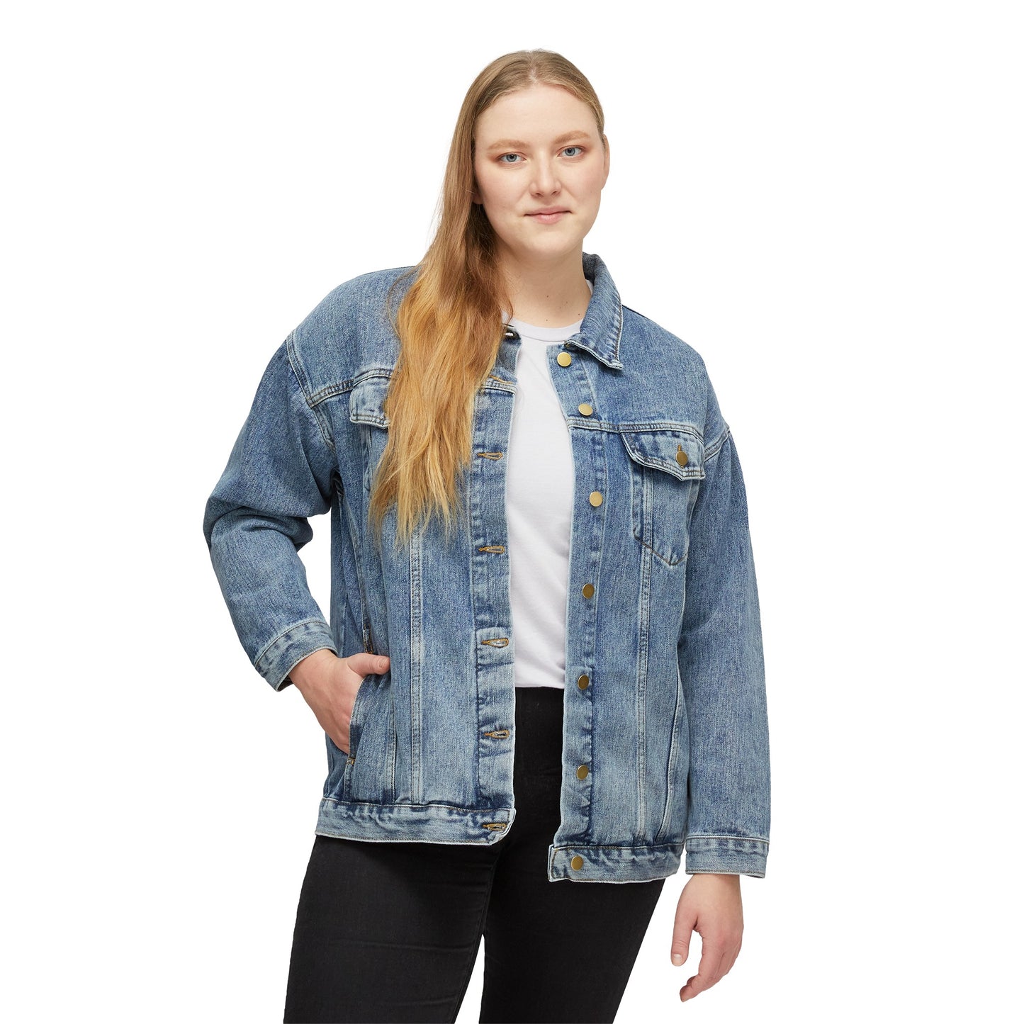 Peace Sign 'Merica Women's Denim Jacket