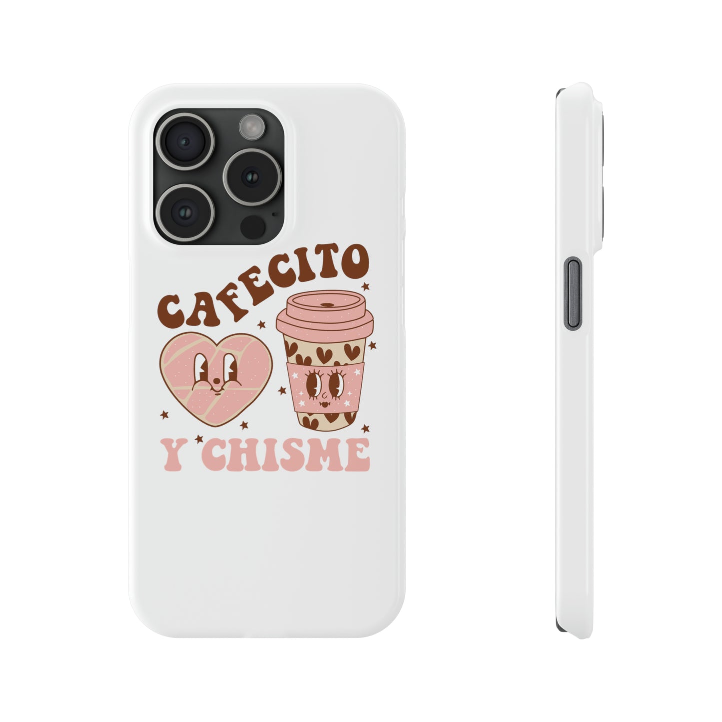 Cafecito Slim Phone Cases Spanish