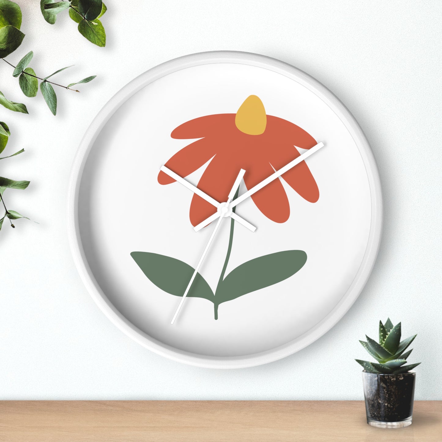 Flower Wall Clock