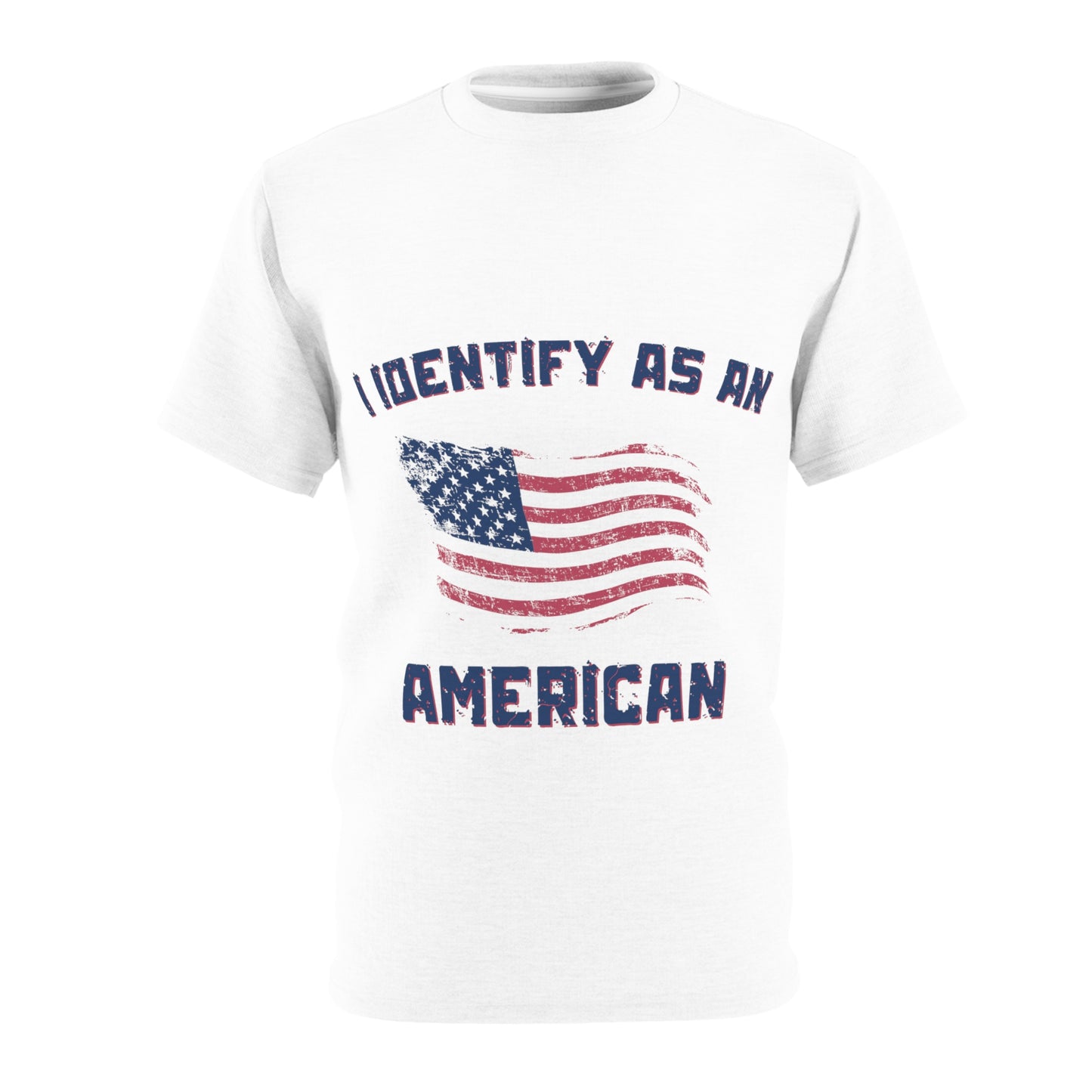 I Identify as American Unisex Cut & Sew Tee (AOP)