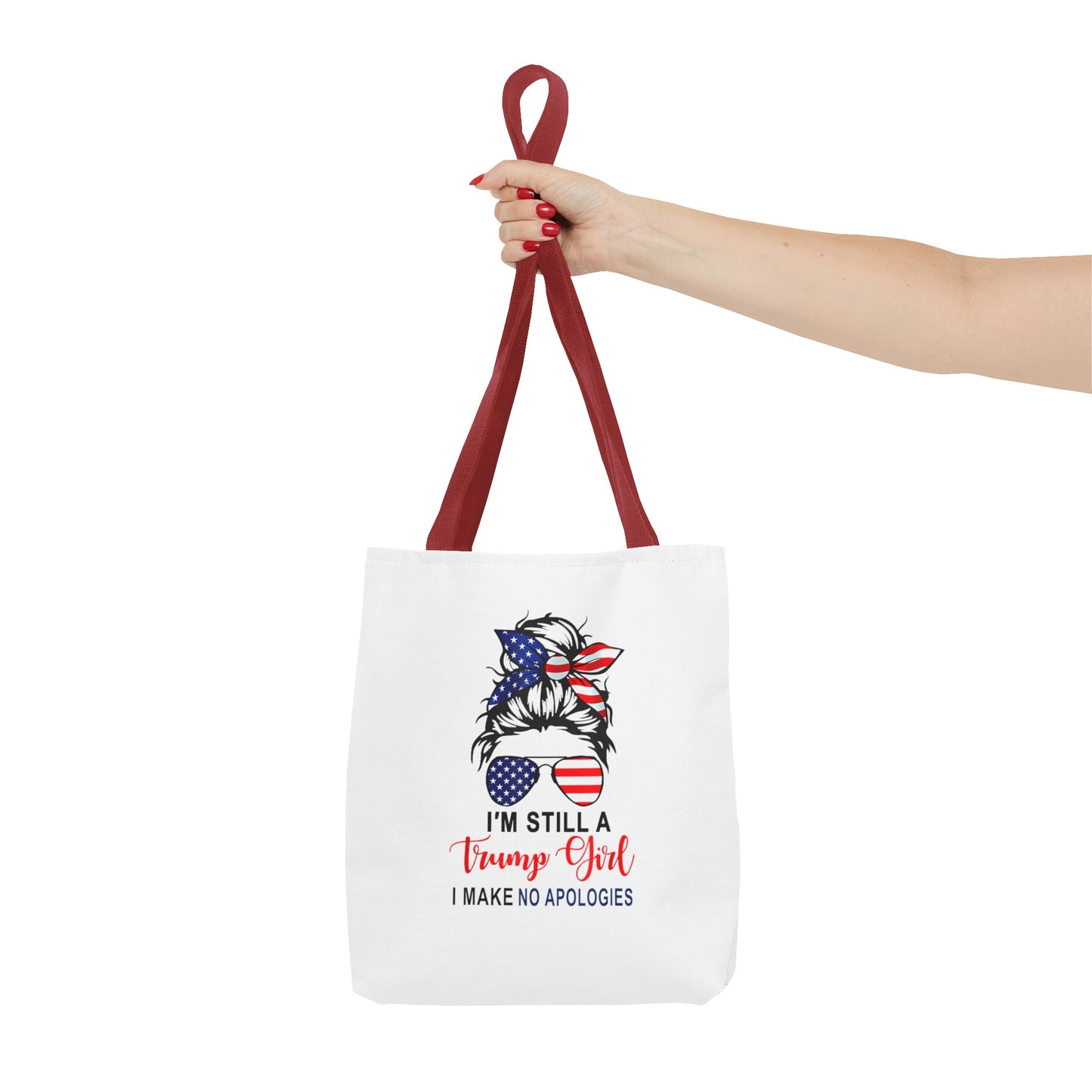 Trump Girl No Apologies Tote Bag (AOP)