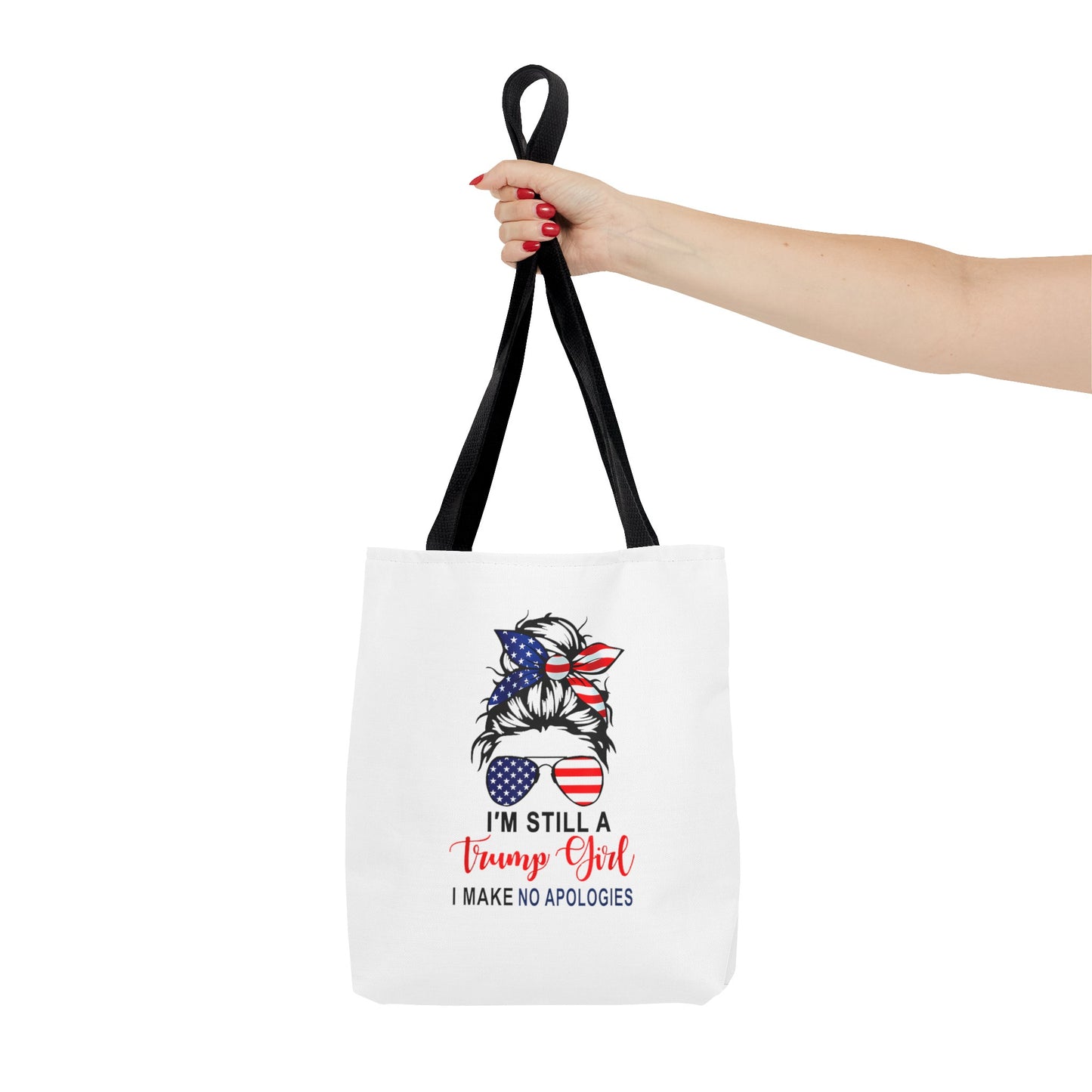 Trump Girl No Apologies Tote Bag (AOP)