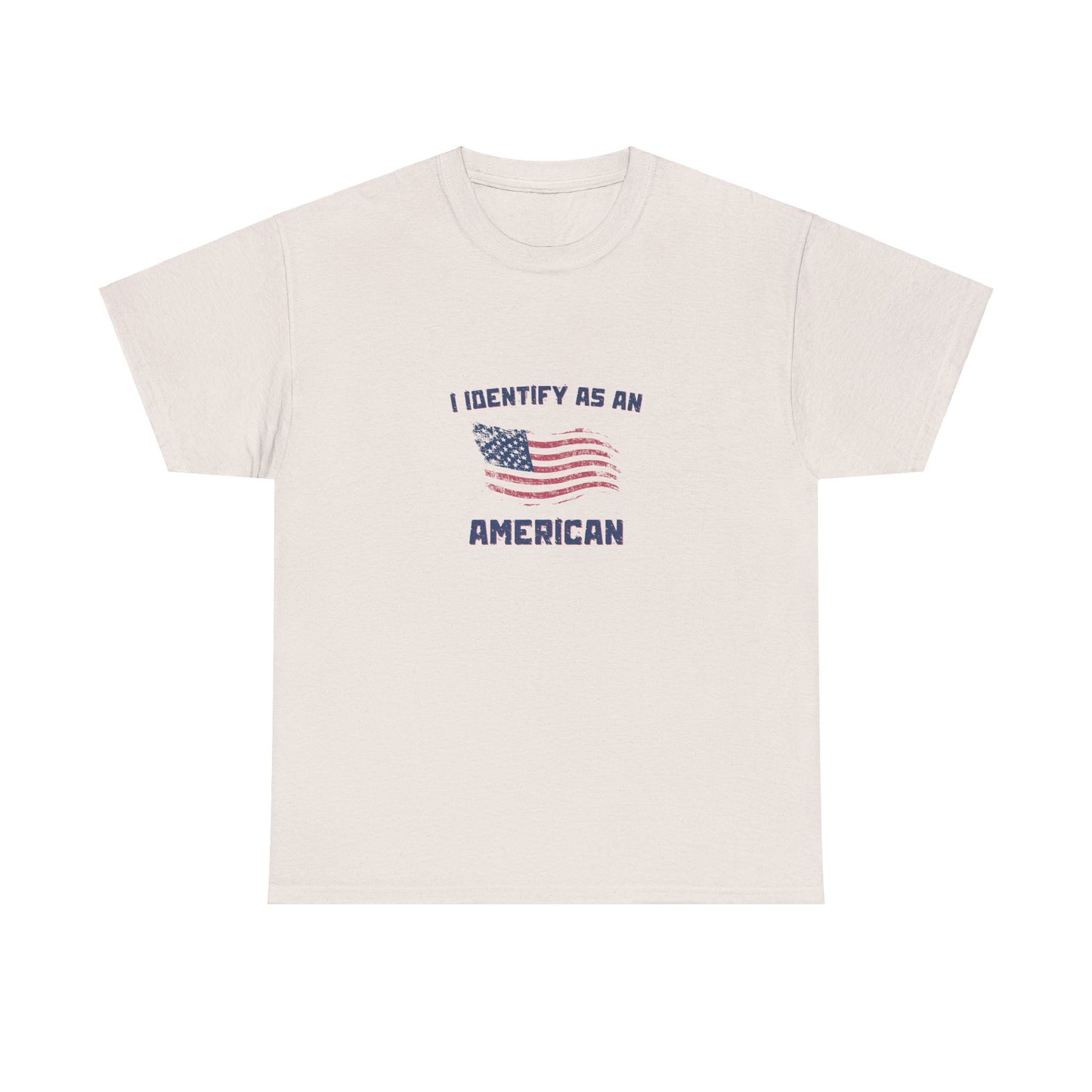 I Identify American Unisex Heavy Cotton Tee