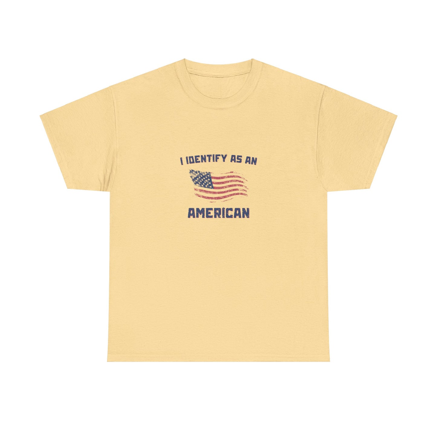 I Identify American Unisex Heavy Cotton Tee