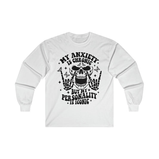 Chronic Anxiety Unisex Ultra Cotton Long Sleeve Tee