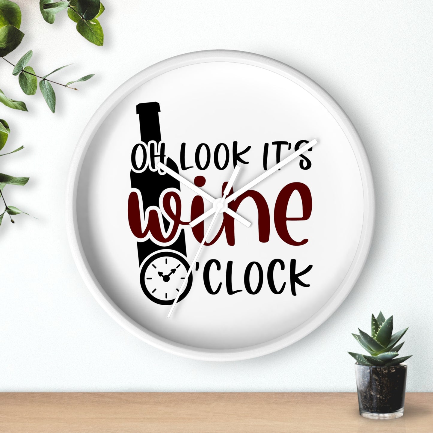 Wine O'Clock Wall Clock