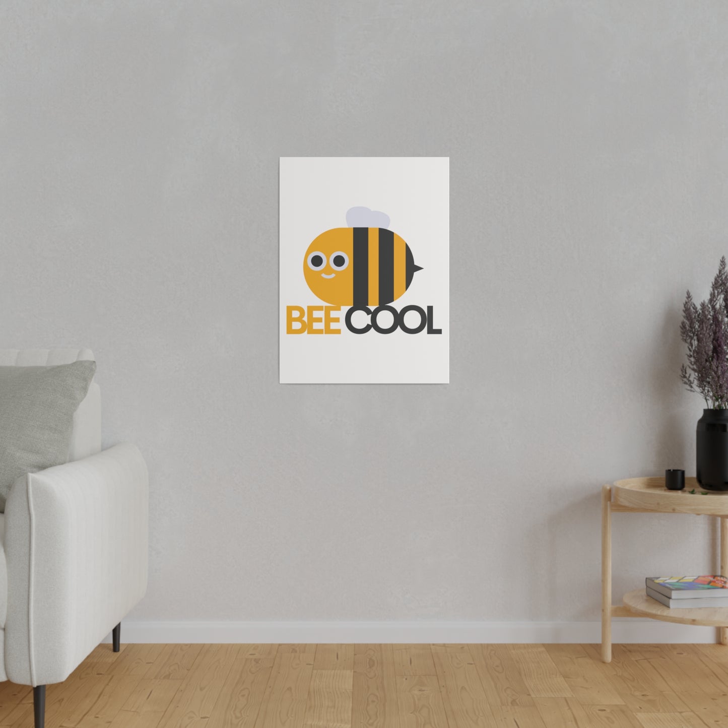 Bee Cool Matte Canvas, Stretched, 0.75"