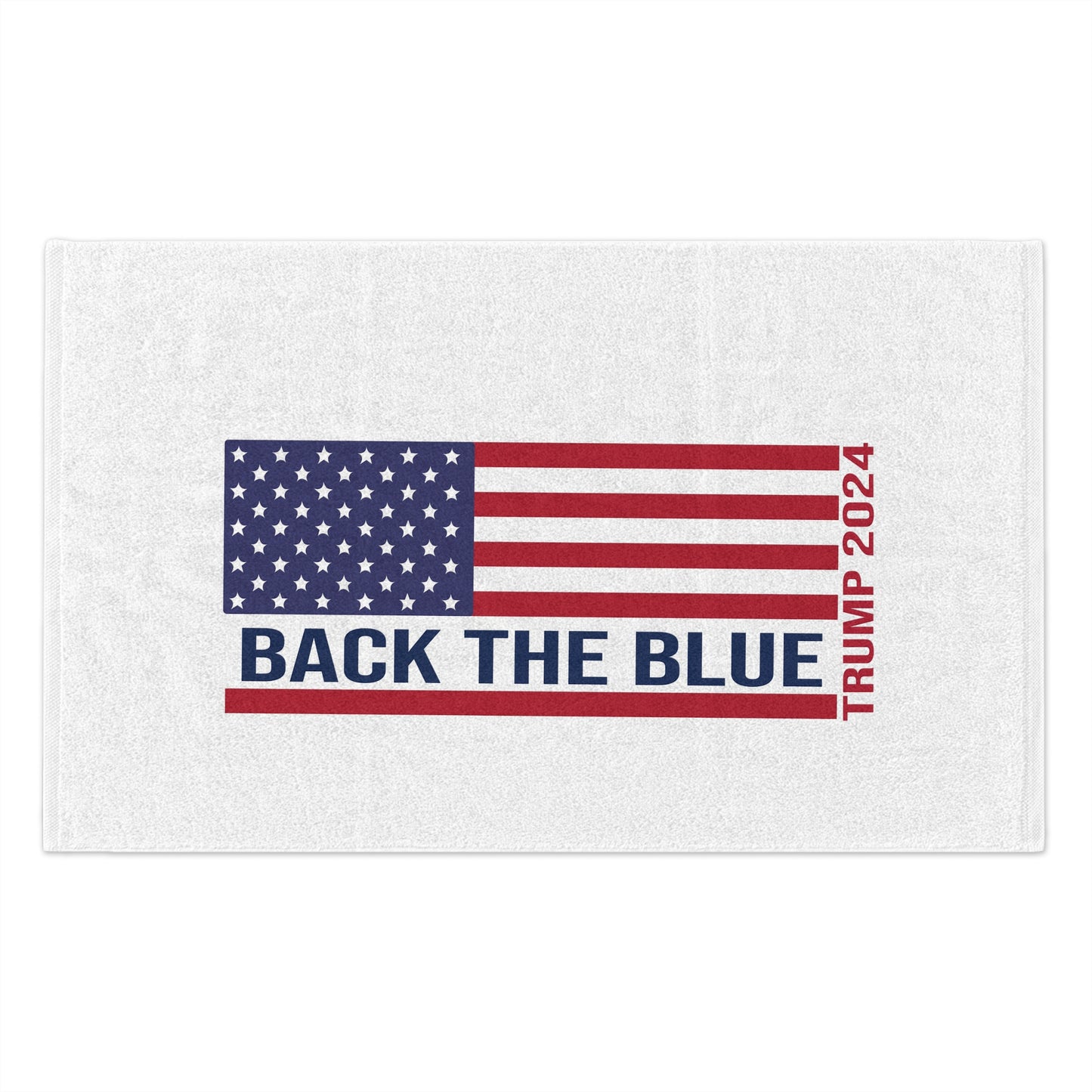 Trump Back The Blue Rally Towel, 11x18