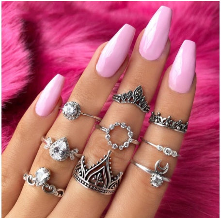 Diamond set ring jewelry