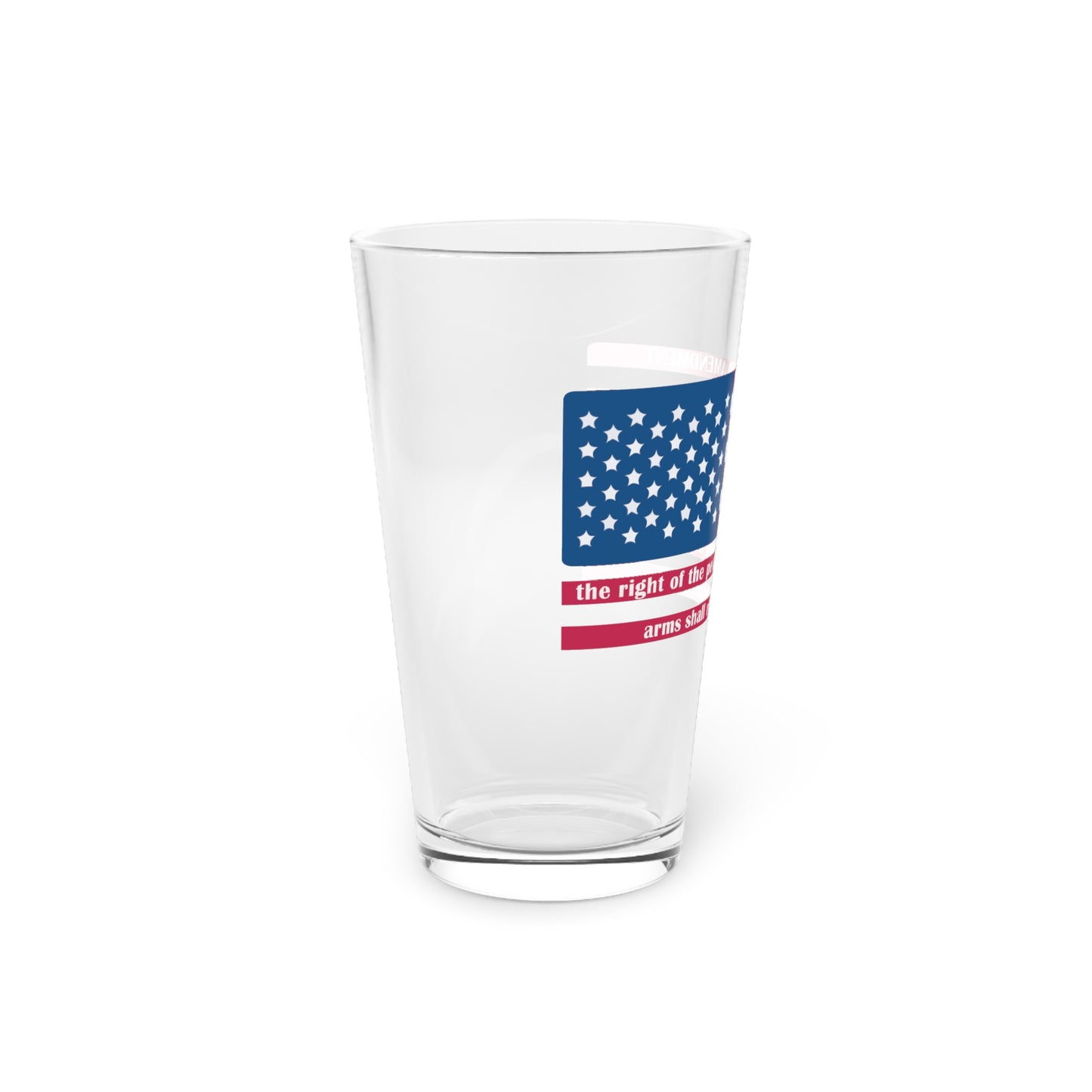 2nd Amendment Color Pint Glass, 16oz